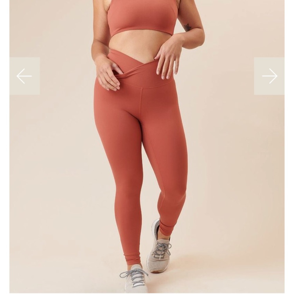 Paragon High-Rise Wrap Legging Terracotta